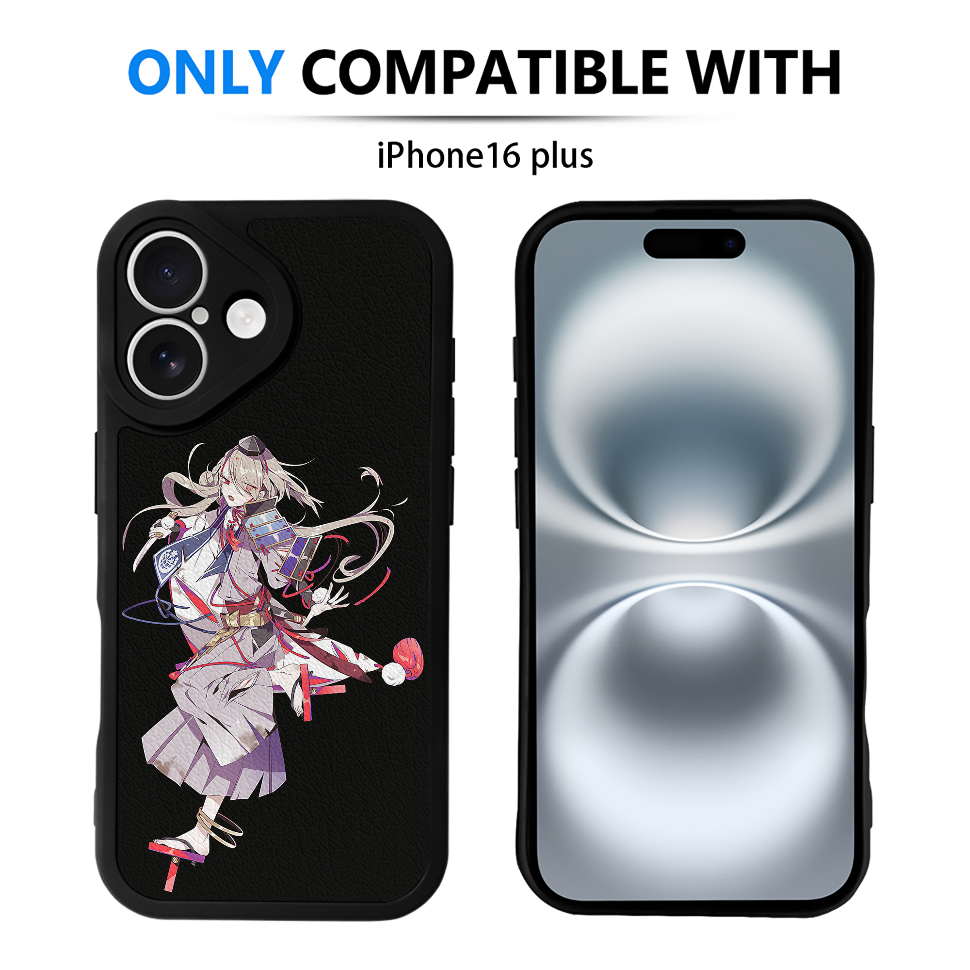 （画像用） 刀剣乱舞 Touken Ranbu 【iPhone 16シリーズ対応】シリコンスマホケース（レザー調） 材質：シリコン